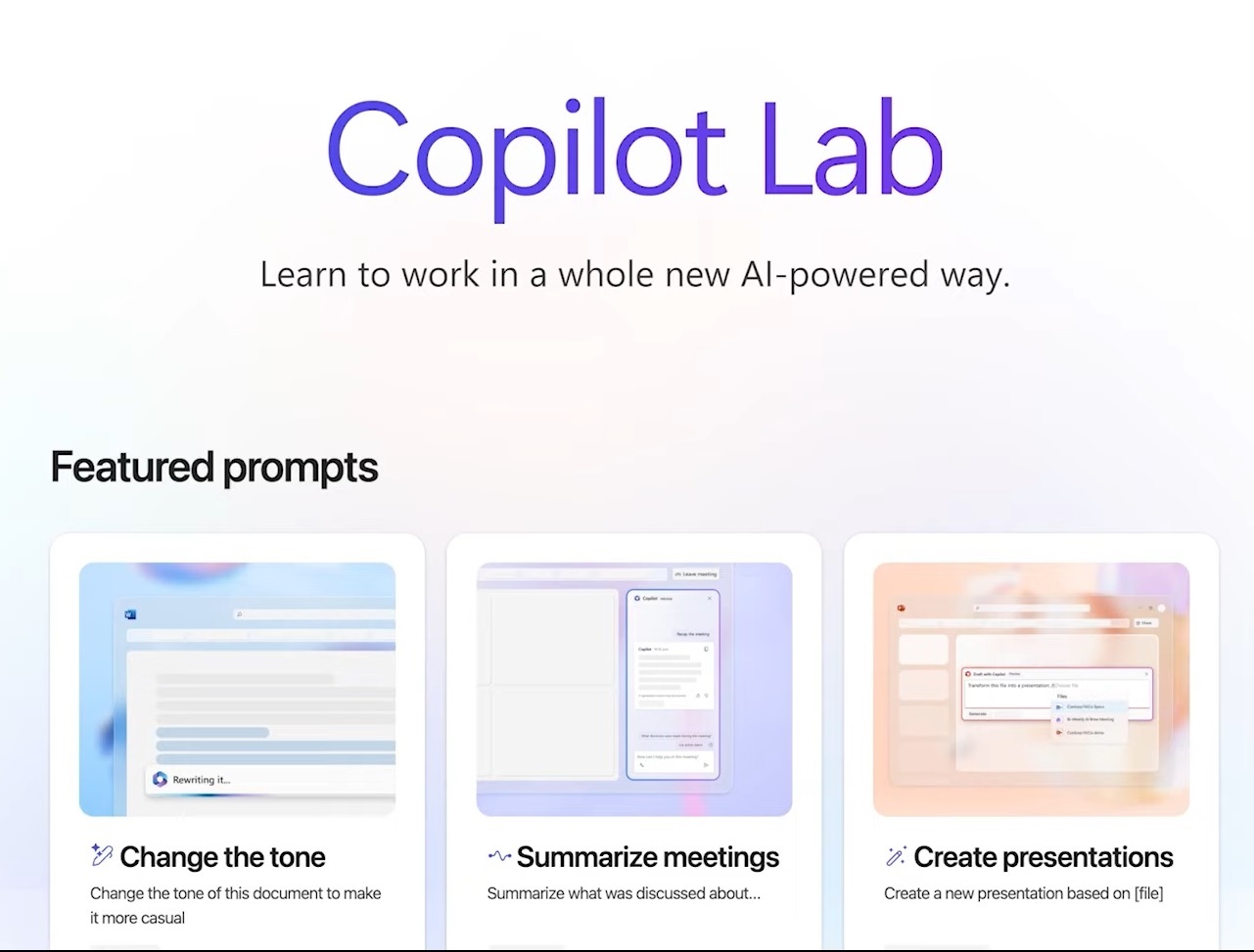 Microsoft Copilot Labs: How to Explore and Experiment with Microsoft Copilot